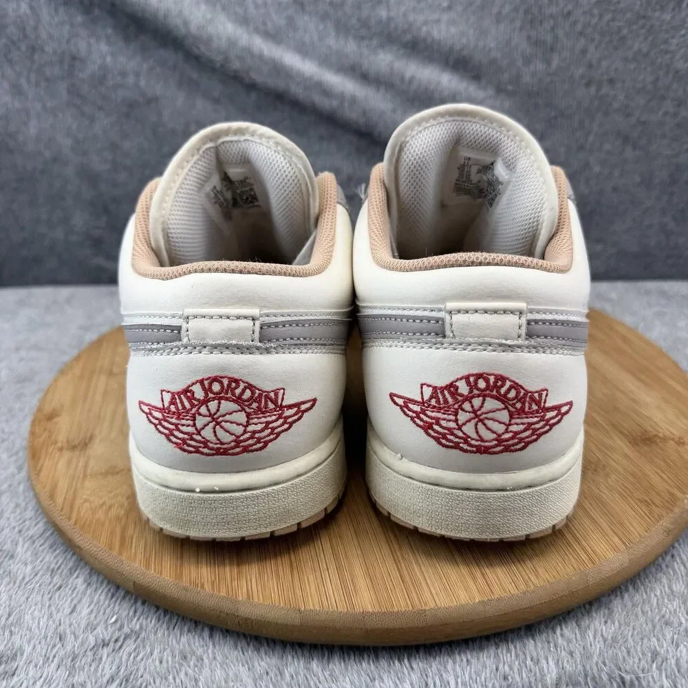 Jordan 1 Low Shoes Mens Size 11 White Gray Basketball 553558-169 Sneakers